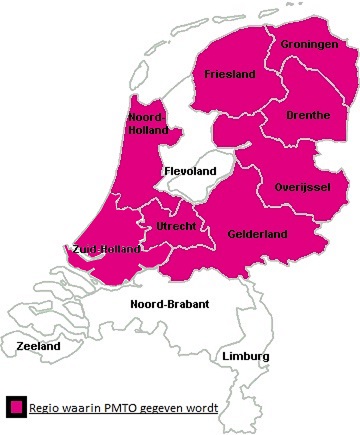 Kaart van Nederland PMTOjanuari2021